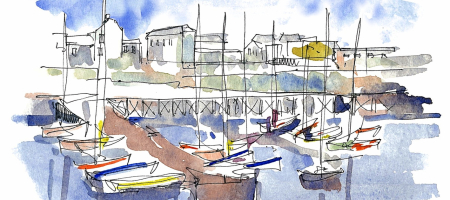 Bridlington-harbour-sketch